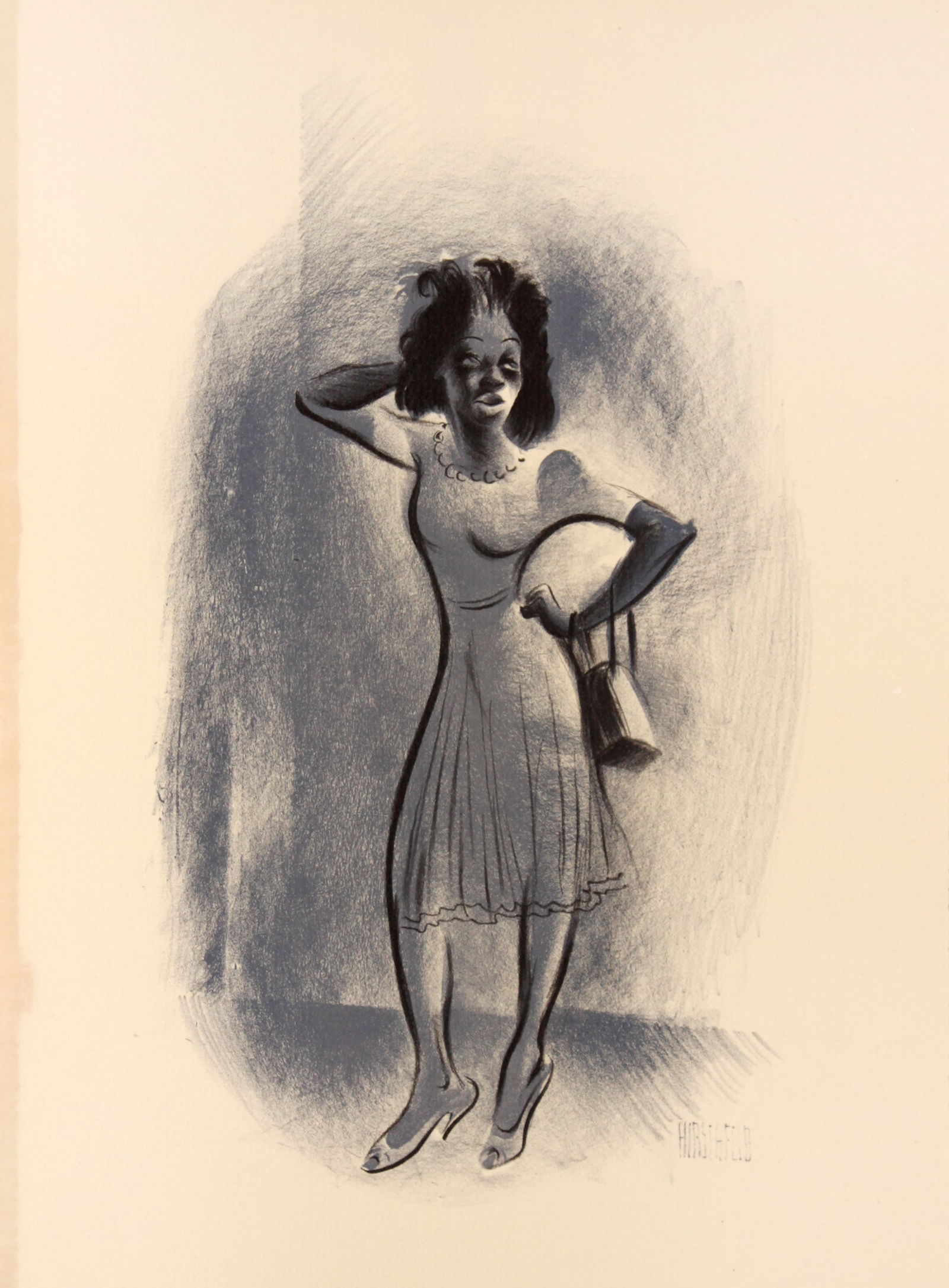 Al Hirschfeld - A Dinner: Artist: Al Hirschfeld Title: A Dinner Year: 1941 Dimensions: 12in. by 9.25in. Edition: 752 from the limited edition of 1000 Publisher: Hyperion Press New York Suit