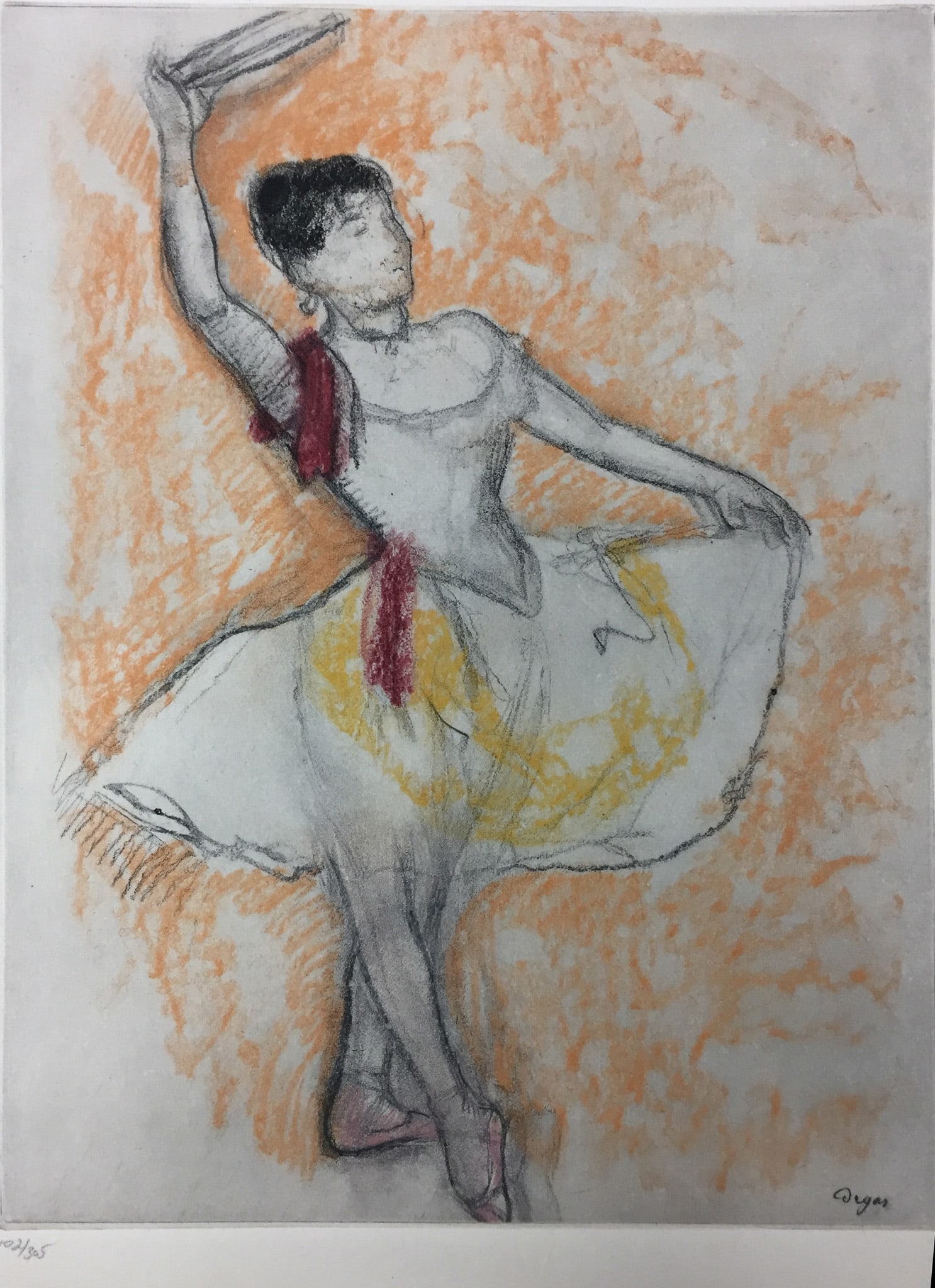 Edgar Degas - Untitled, From the Danse Dessin: Artist: Edgar Degas Title: Untitled, From the Danse Dessin Year: 1936 Dimensions: 9 3/4 x 12 3/4 in. Edition: From the rare limited edition of 305 Publisher: Am