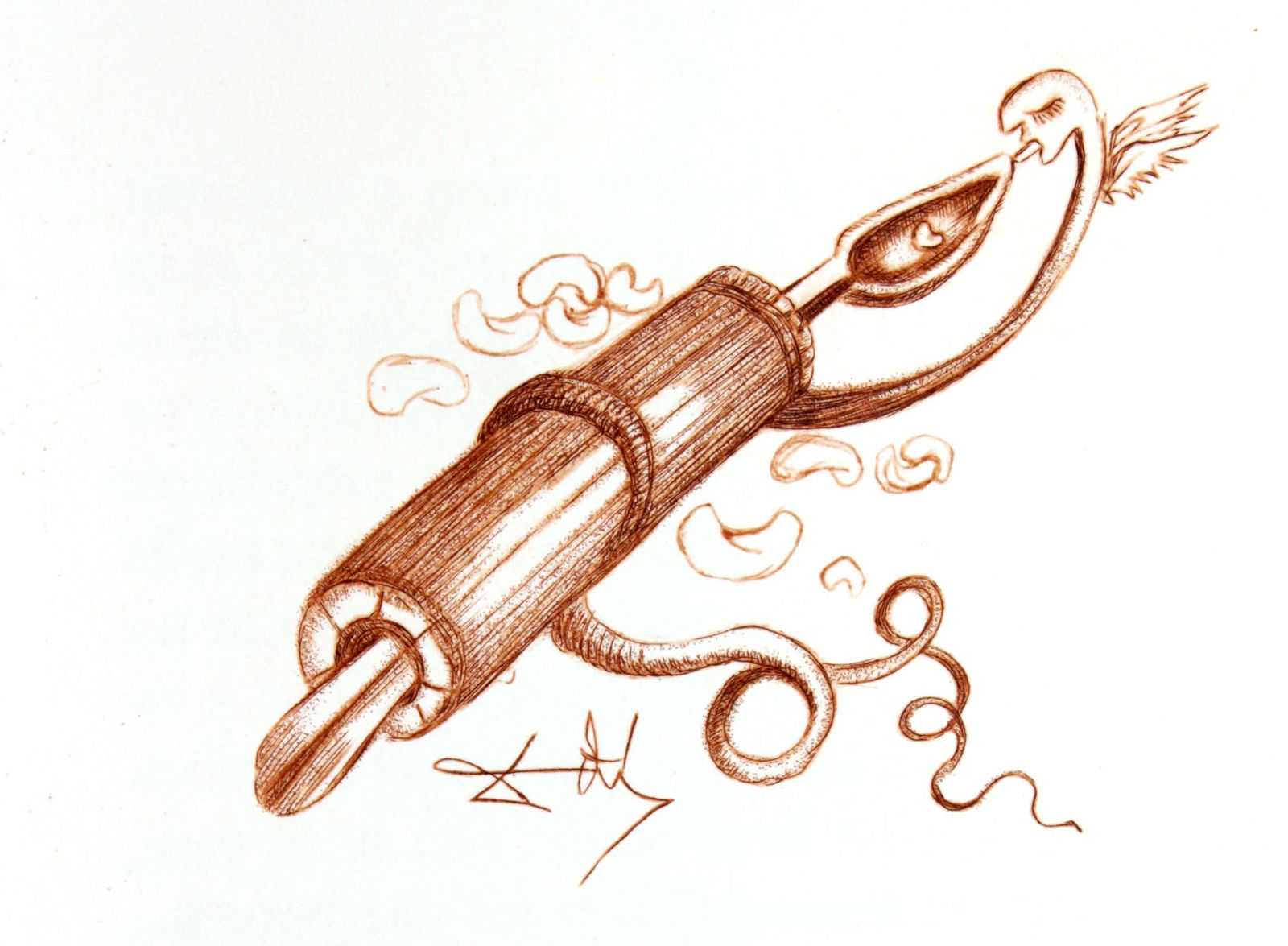 Salvador Dali - Casanova Illustration III: Artist: Salvador DaliTitle: Casanova Illustration IIIYear: 1967Dimensions: 14.75in. by 11in.Edition: From the limited edition of 390Publisher: Au Cercle du livre precieux ParisSuite: CasanovaMedium: