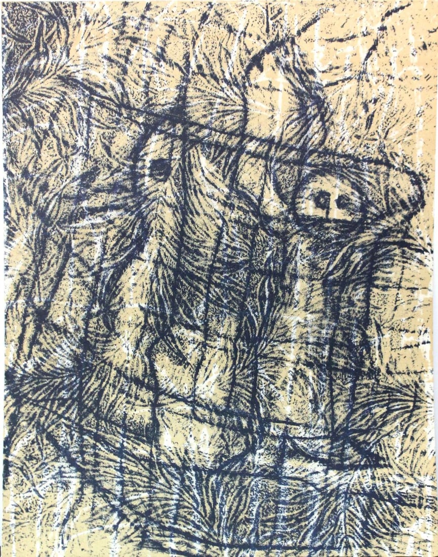 Max Ernst - Un chant d'amour: Artist: Max Ernst Title: Un chant d'amour Year: 1958 Dimensions: 12.4in. by 9.5in. Edition: From the rare limited edition Publisher: Fernand Hazan Editeur