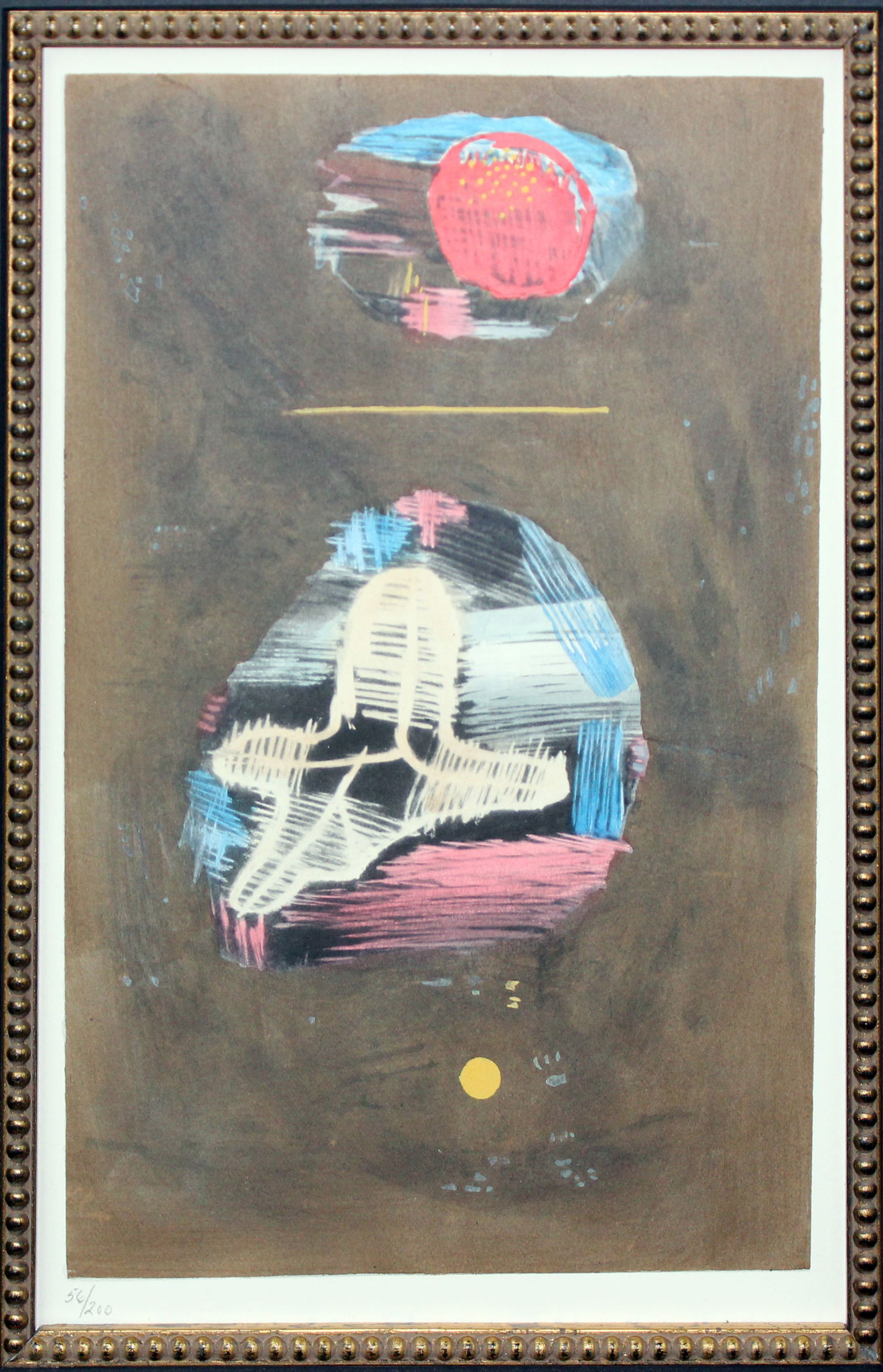 Paul Klee - Zwischenspiel: Artist: Paul KleeTitle: ZwischenspielYear: 1958Dimensions: 10 3/4in. by 8 1/4in.Edition: From the rare limited edition of 200Publisher: New York Graphic Society New YorkMedium: Original lithograph in