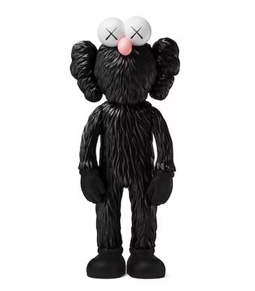 KAWS - BFF Vinyl Figure (Black Edition): Artist: KAWS Title: BFF Vinyl Figure (Black Edition) Year: 2017 Dimensions: 13.5in. by 5in. Edition: From the Rare Limited Edition Suite: BFF Medium: