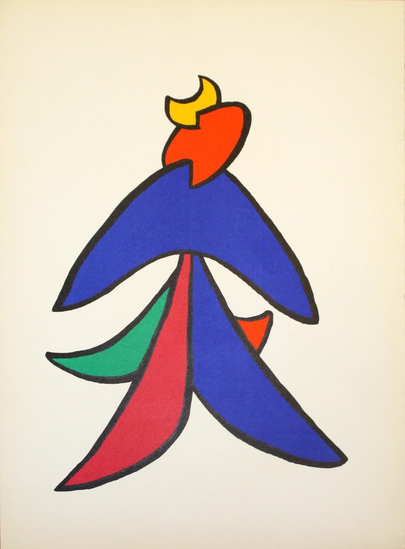 Alexander Calder - Untitled: Artist: Alexander Calder Title: Untitled Year: 1963 Dimensions: 11in. by 15in. Edition: From the rare limited edition Publisher: Maeght Paris Suite:<