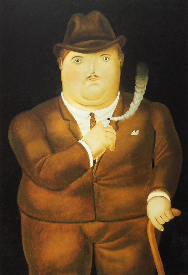 Fernando Botero (after) - Man Smoking (1 of 1)