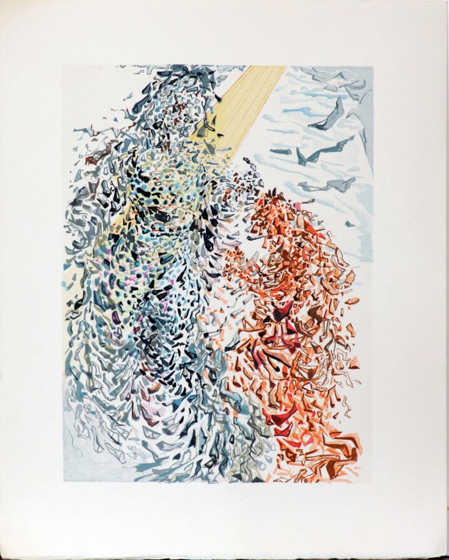 Salvador Dali - The Dust of Souls: Artist: Salvador DaliTitle: The Dust of SoulsYear: 1964Dimensions: 13in. by 10in.Edition: A unique and original work of artPublisher: Les Heures Claires ParisSuite: The Divine ComedyMedium: Original