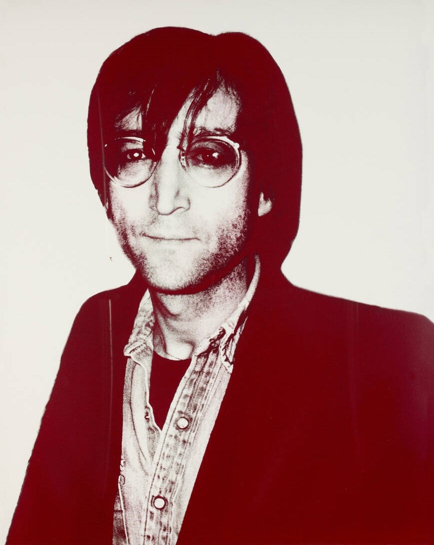 Christopher Makos - John Lennon: Artist: Christopher MakosTitle: John LennonYear: 1990Dimensions: 40 x 32 in.Edition: 16 from the limited edition of 75Suite: Icons portfolioMedium: Screenprint on matboardCondition: