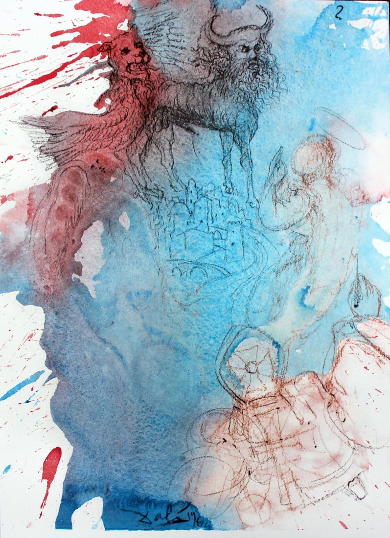 Salvador Dali - Volume II.4: Artist: Salvador DaliTitle: Volume II.4Year: 1969Dimensions: 19in. by 13.75in.Edition: From the rare limited editionSuite: Biblia SacraSignature Details: Signed in the plateComes with a Letter of