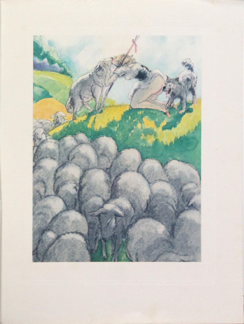 Louis Icart - Untitled: Artist: Louis IcartTitle: UntitledYear: 1936Dimensions: 9.5in. by 7.3in.Edition: From rare limited editionPublisher: Le Vasseur et Cie ParisSuite: Gargantua et PantagruelMedium: Photogravure on