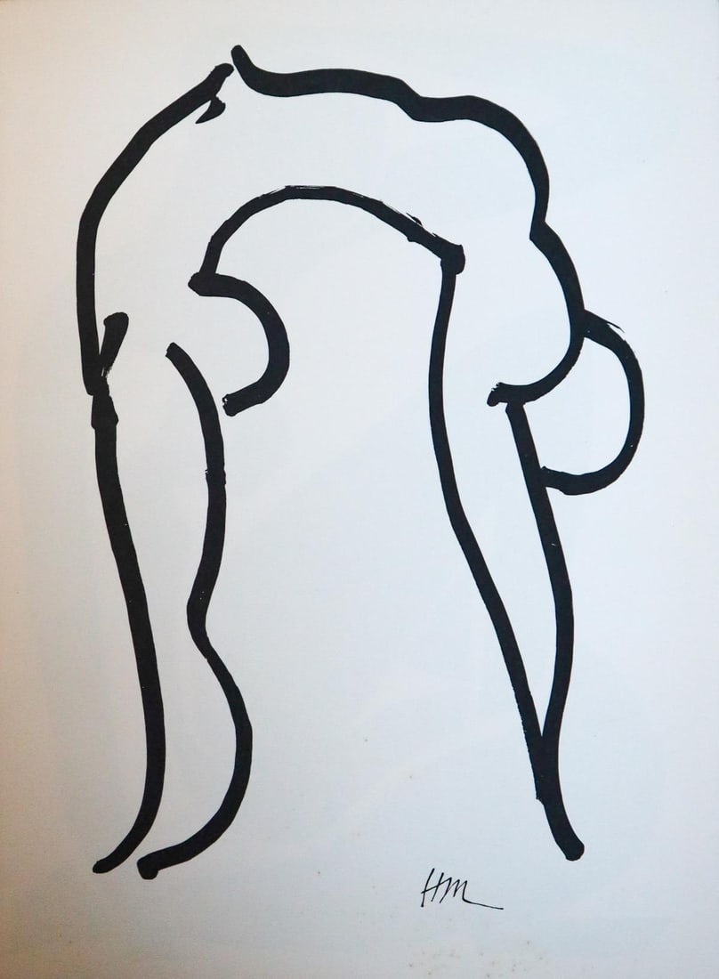 Henri Matisse - Untitled from Verve Suite: Artist: Henri Matisse Title: Untitled from Verve Suite Year: 1952 Dimensions: 14in. by 10 1/4in. Edition: From the rare limited edition Publisher: Teriade Pari