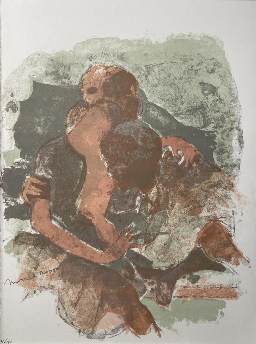 Michel Rodde - Gestes Pour Lamour: Artist: Michel RoddeTitle: Gestes Pour LamourYear: 1968Dimensions: 14.5in. by 11in.Edition: Numbered from the rare limited edition of 190Publisher: CLVB DV LVRESuite: Variations sur LamourMedium: