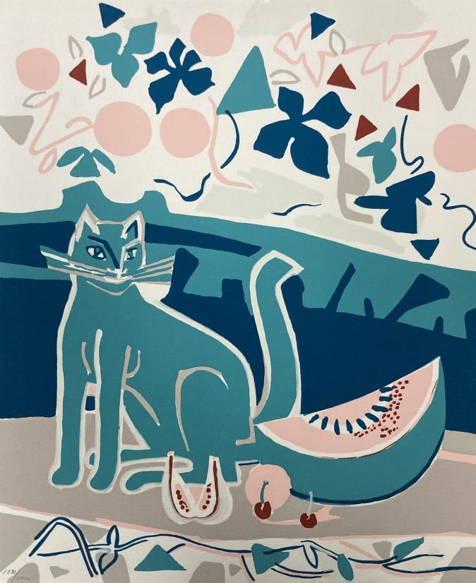 Francois Gilot - Colette I: Artist: Francois GilotTitle: Colette IYear: 1983Dimensions: 9in. by 11in.Edition: From the rare limited edition of 2000Publisher: Studio Hein RicciSuite: ColetteMedium: Original silkscreen in colors