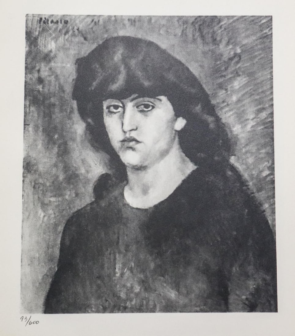 Pablo Picasso - Suzanne B: Artist: Pablo PicassoTitle: Suzanne BDimensions: 8.5in. by 11in.Edition: From the rare limited edition of 600Suite: Pablo Picasso by Eugenio D'OrsMedium: Lithograph on paperCondition: