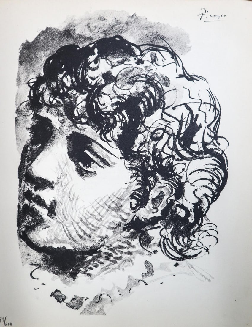 Pablo Picasso - Untitled (After): Artist: Pablo PicassoTitle: UntitledDimensions: 8.5in. by 11in.Edition: From the rare limited edition Suite: Pablo Picasso by Eugenio D'OrsMedium: Lithograph on paperCondition: ExcellentSignature