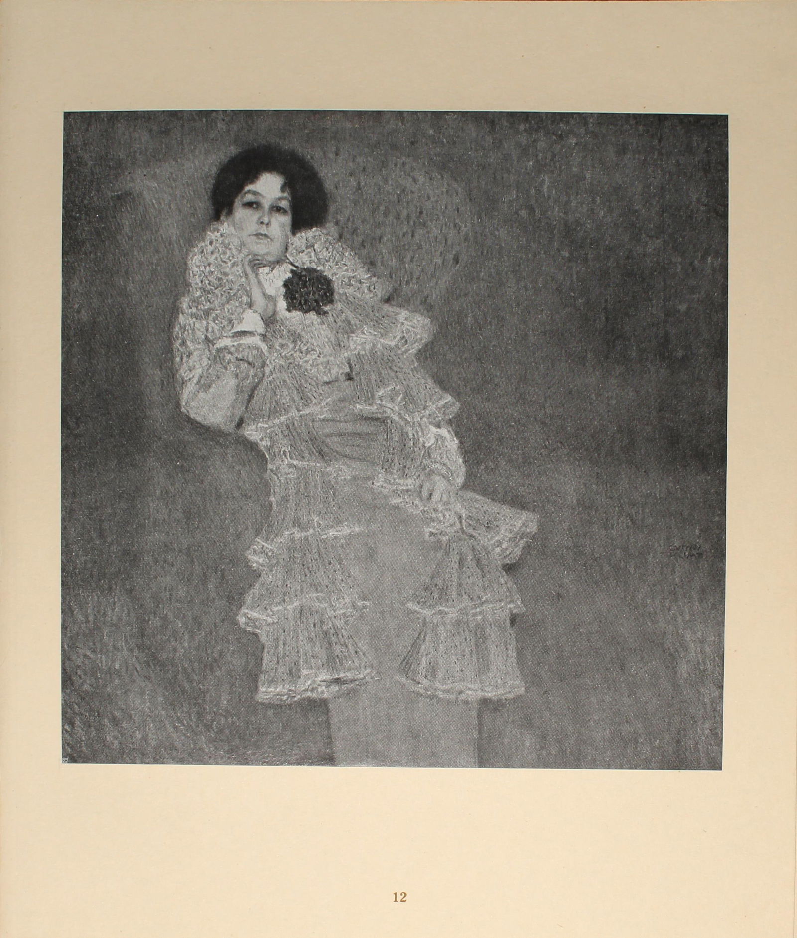 Gustav Klimt (After) - Bidnis der Frau Marie Henneberg: Artist: Gustav Klimt (After) Title: Bidnis der Frau Marie Henneberg Year: 1920 Dimensions: 11.5in. by 9.5in. Edition: 137 from the rare limited edition of 500 Publi