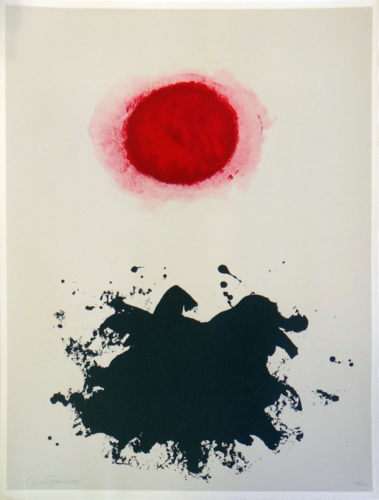 Adolph Gottlieb from "Flight Portfolio": Artist: Adolph Gottlieb Title: Untitled Suite: Flight Portfolio Medium: Original lithograph in colors Size: 26" x 19 3/4" Year: Published in 1971 Edition: Limited edition of 250 Publisher: Internation