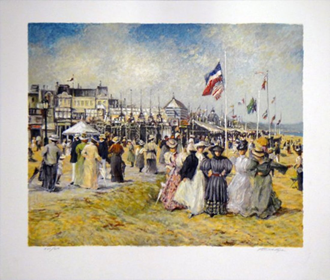 Patrick Ryan (Henri Plisson) "Beach at Trouville" - 2