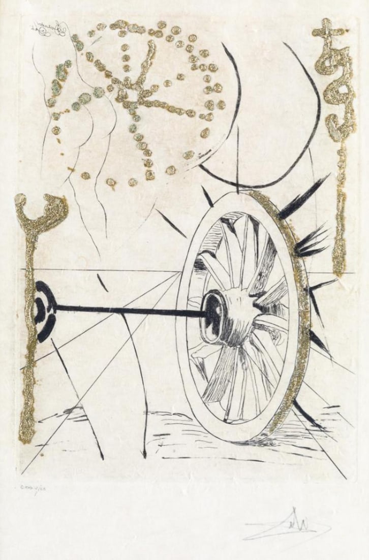 Salvador Dali - Bonne fortune et fortune: Artist: Salvador DaliTitle: Bonne fortune et fortuneYear: 1974Dimensions: 15in. by 11in.Edition: CCXXII From the Rare Edition of CCPublisher: Editions Pierre Belfond ParisSuite: Les Amours Jaunes de