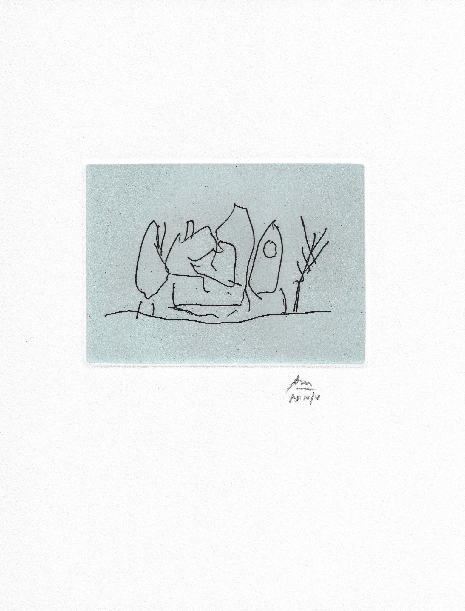 Robert Motherwell - Architecture - Episode VIII (Lestrygonians): Artist: Robert MotherwellTitle: Architecture - Episode VIII (Lestrygonians)Year: 1988Dimensions: 13 x 10 in.Edition: IV from the limited Printer's Proof edition of V, aside from the edition of