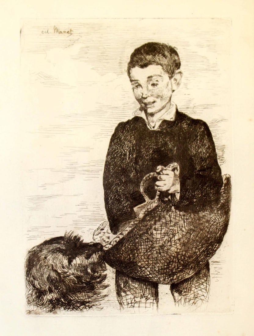 Edouard Manet - Le Gamin au Chien 1860 (1 of 3)
