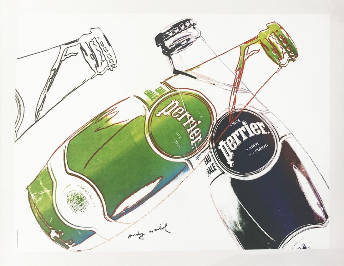 Andy Warhol - White Perrier Poster (1 of 1)