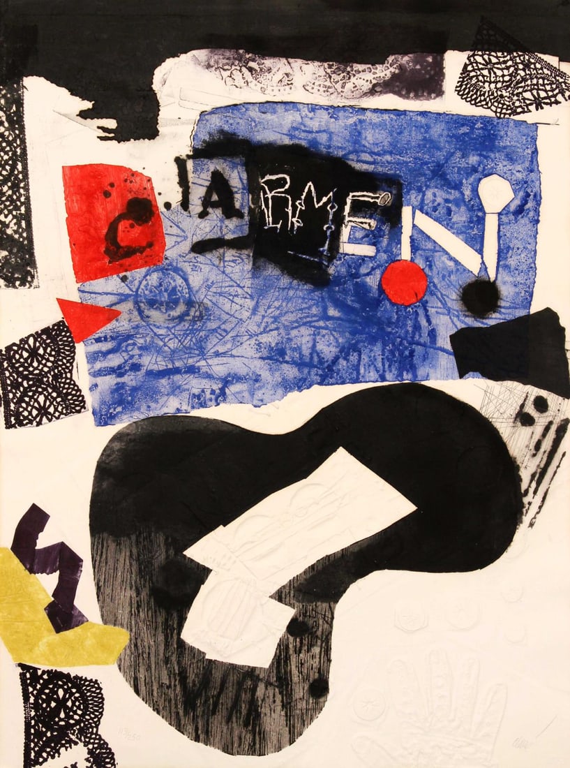Antoni Clave - Carmen: Artist: Antoni ClaveTitle: CarmenYear: 1978Dimensions: 30.25in. by 22.5in.Edition: From the limited edition of 250Publisher: Metropolitan Opera Association & Circle Fine Art New YorkSuite: