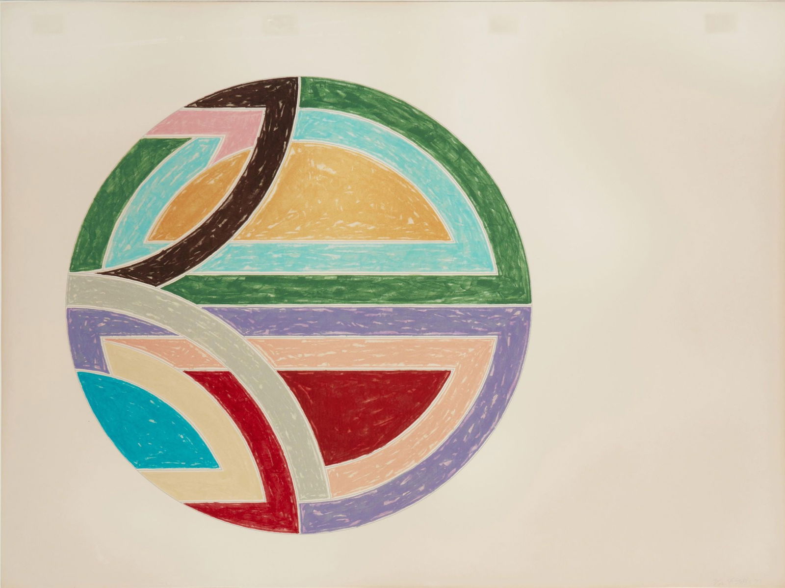 Frank Stella - Sinjerli Variation I: Artist: Frank Stella Title: Sinjerli Variation I Year: 1977 Dimensions: 32 x 42 1/4 in. Edition: 32 from the limited edition of 100 Publisher: Petersburg Press,