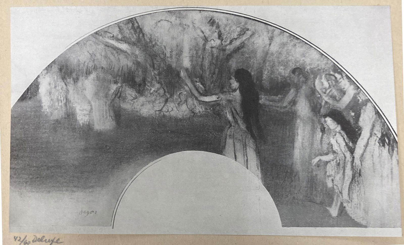 Edgar Degas - Eventail: Artist: Edgar Degas Title: EventailYear: 1919Dimensions: 7.5in. by 5.5in.Edition: From the rare and limited edition of 60Publisher: Imprimerie J. Langlois in Faubourg St-Martin Paris.Suite: