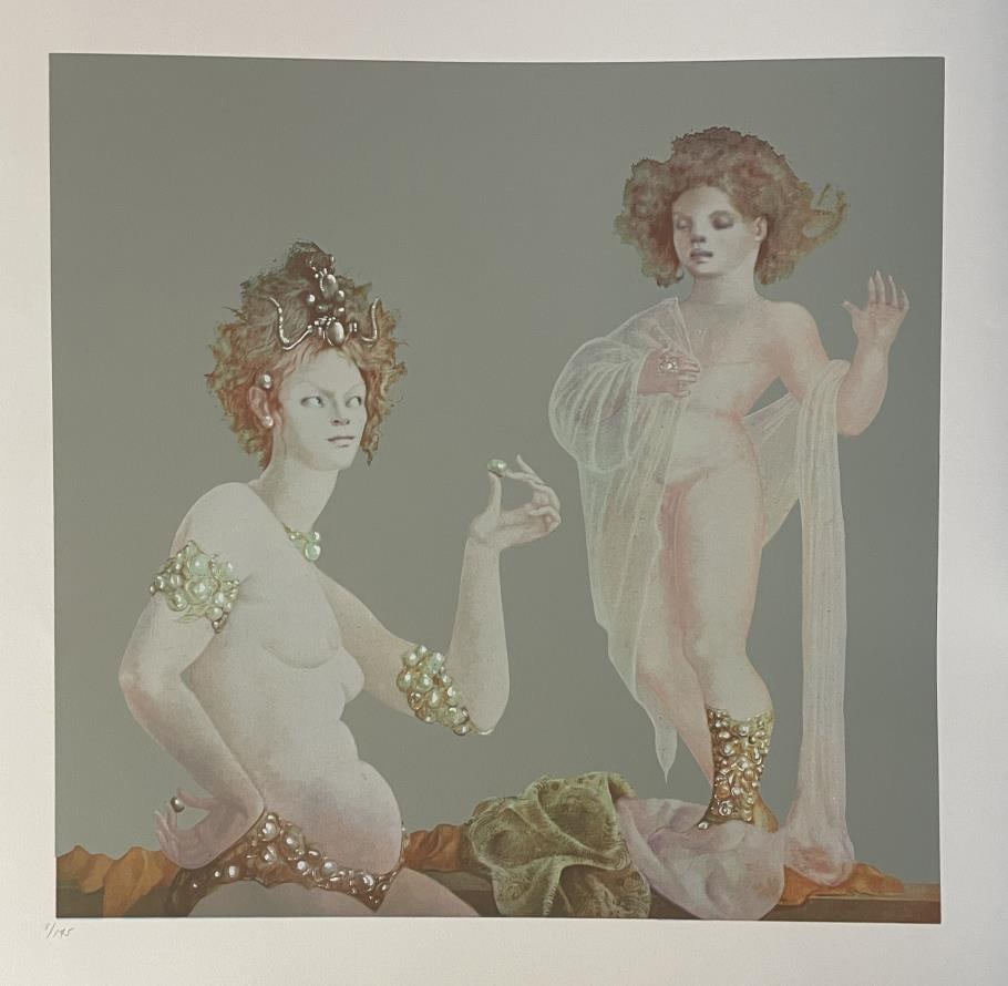 Leonor Fini - Lecon de Rhetorique: Artist: Leonor Fini Title: Lecon de Rhetorique Year: 1976 Dimensions: 26 3/4in. by 20 1/2in. Edition: From the rare limited edition of 175 Publisher: Editions D