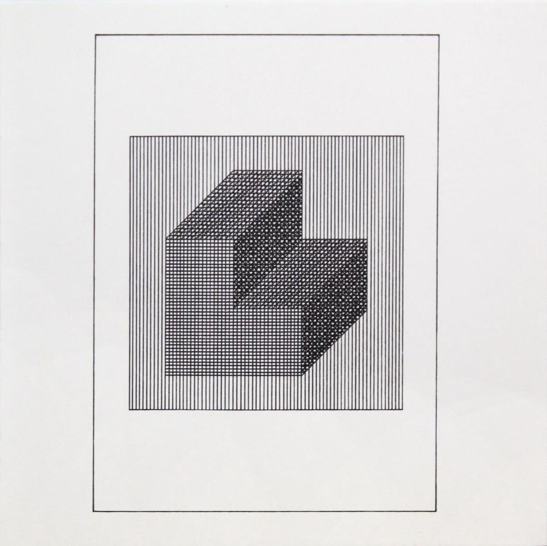 Sol Lewitt - Untitled III from "Ficciones: Jorge Luis: Artist: Sol LewittTitle: Untitled III from "Ficciones: Jorge Luis Borges"Year: 1984Dimensions: 8in. by 8in.Weight: 0Edition: From the rare limited edition of 1500Publisher: Mackenzie-Harris