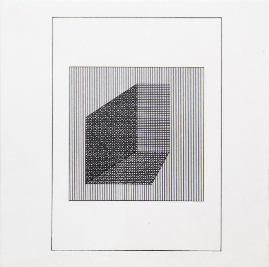 Sol Lewitt - Untitled V from "Ficciones: Jorge Luis: Artist: Sol LewittTitle: Untitled V from "Ficciones: Jorge Luis Borges"Year: 1984Dimensions: 8in. by 8in.Weight: 0Edition: From the rare limited edition of 1500Publisher: Mackenzie-Harris Corp.Suite: