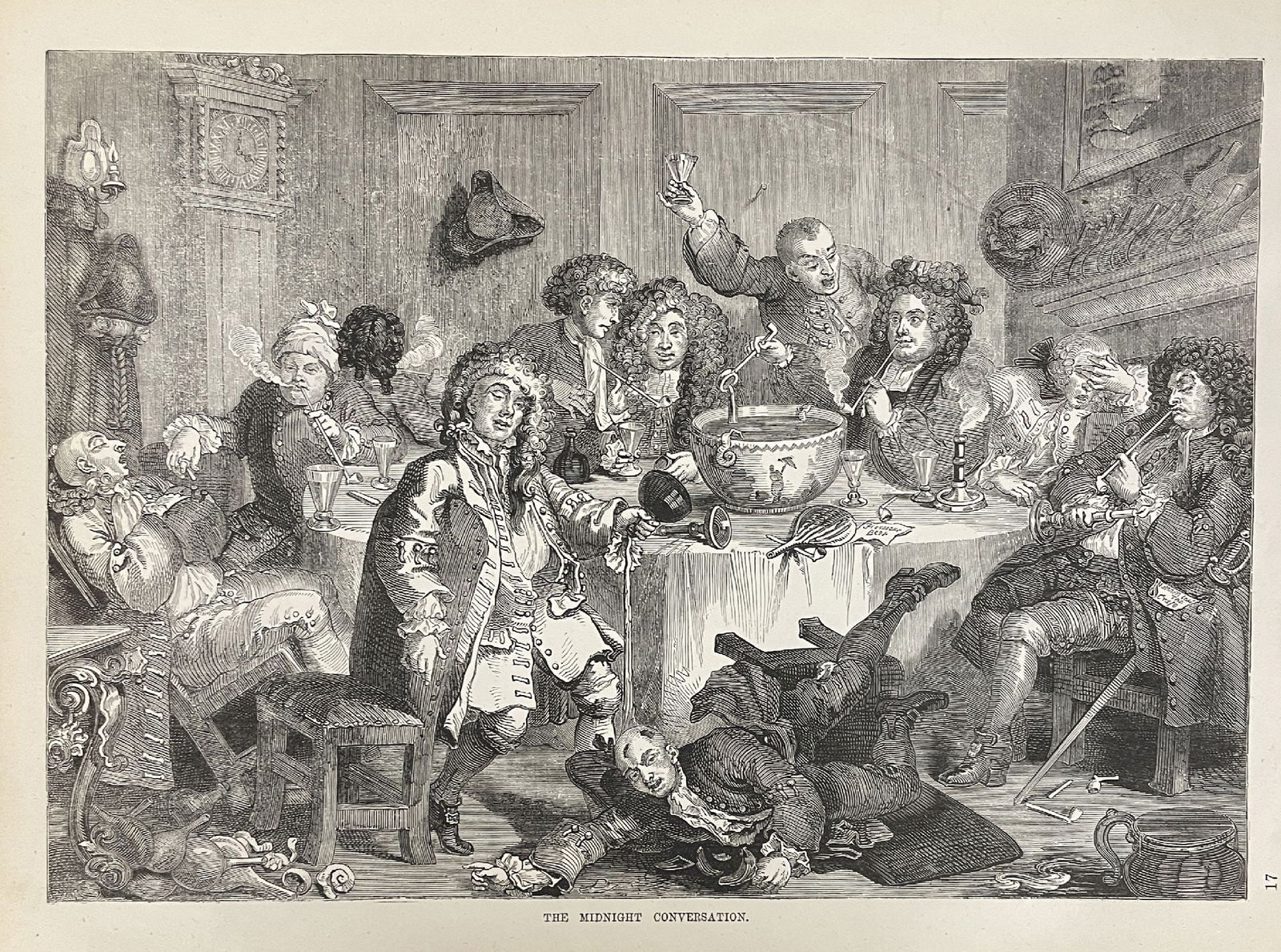 William Hogarth - The Midnight Conversation: Artist: William HogarthTitle: The Midnight ConversationYear: 1874Dimensions: 12 3/4 x 9 3/4 in.Edition: From the rare limited editionMedium: Offset Lithograph on PaperCondition: ExcellentComes with