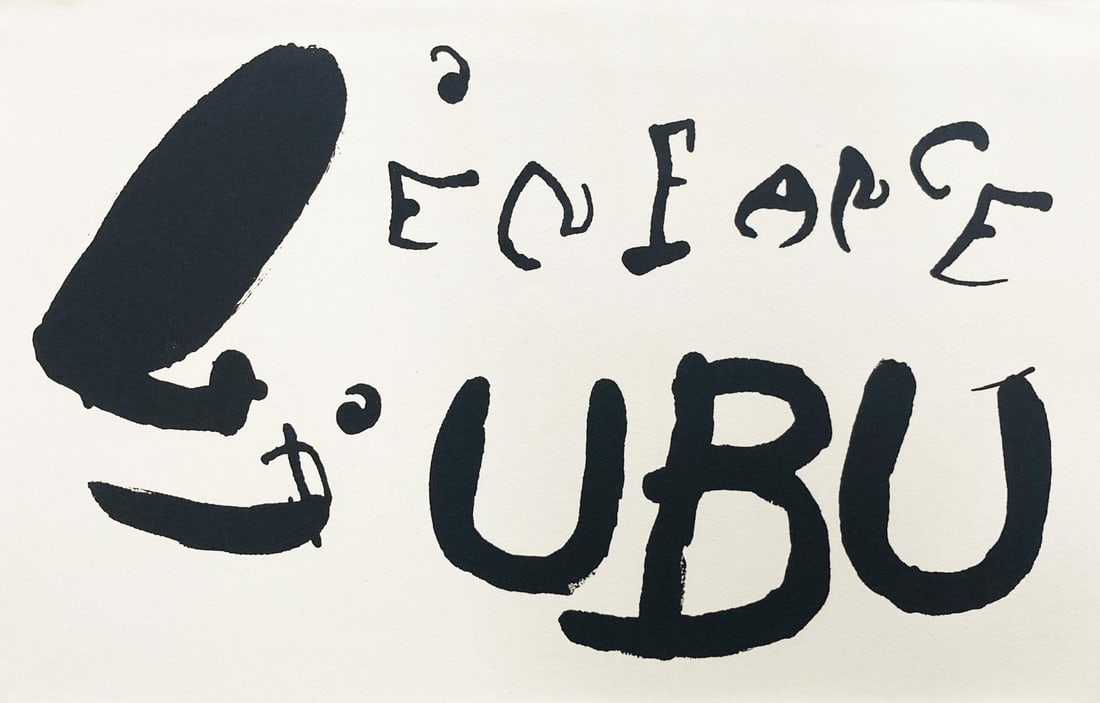 Joan Miro - Untitled from L'Enfance D'Ubu: Artist: Joan Miro Title: Untitled from L'Enfance D'Ubu Year: 1975 Dimensions: 20in. by 13in. Edition: From the rare limited edition Publisher: Teriade <