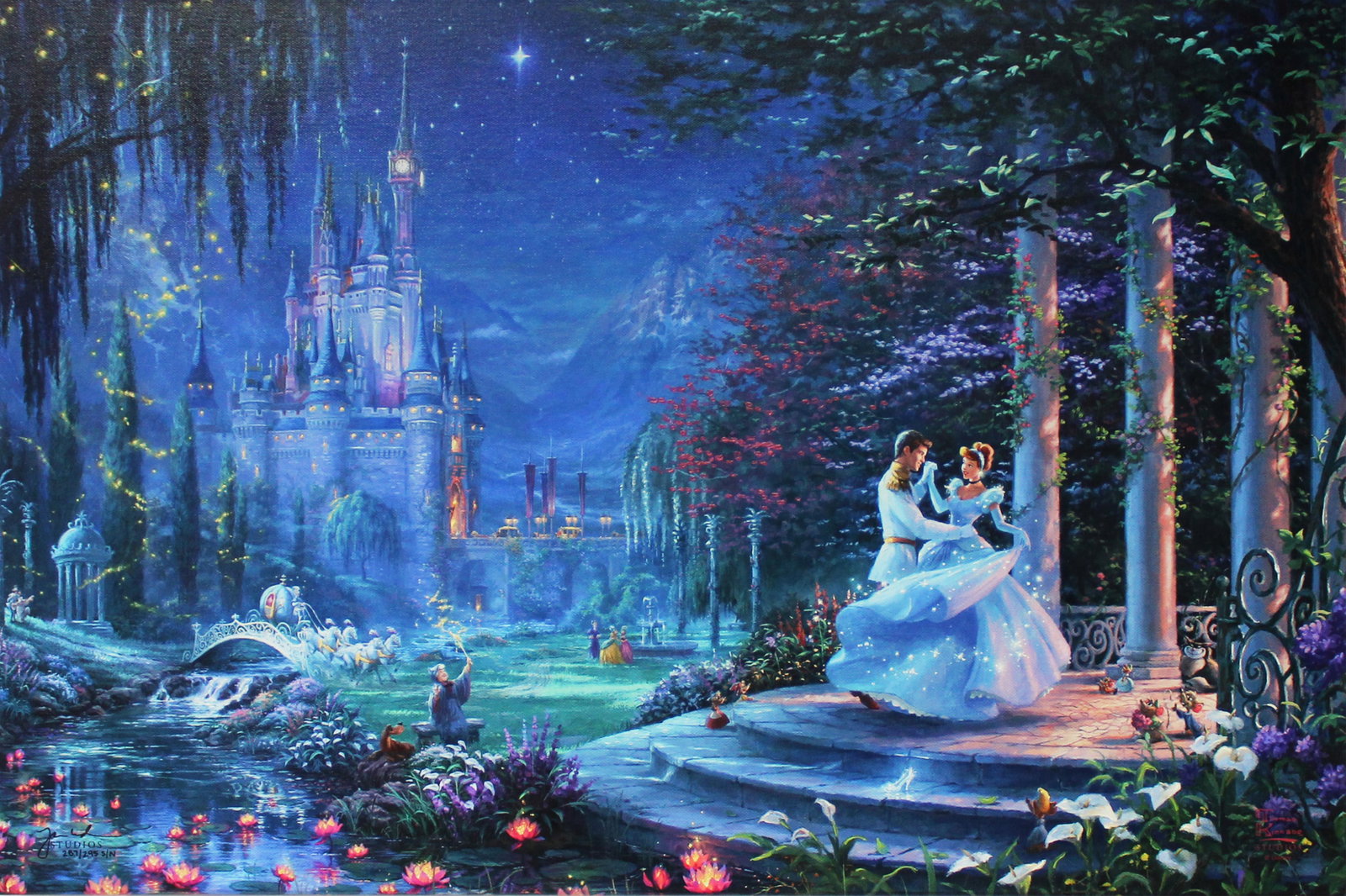 Thomas Kinkade Studios - Cinderella Dancing in the (1 of 1)