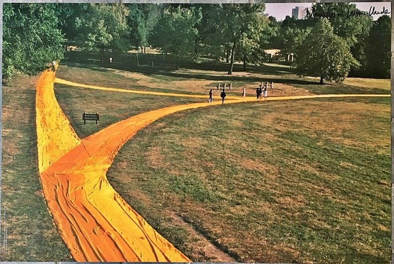 Christo - Wrapped Walk-ways, Loose Park, Kansas City, Missouri (Hand Signed), 1978 (1 of 1)