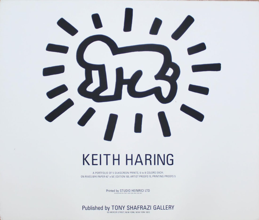 Keith Haring - Cover Sheet from Fertility Suite: Artist: Keith Haring Title: Cover Sheet from Fertility Suite Year: 1983 Dimensions: 42in. by 50in. Edition: From the Rare Limited Edition Publisher: Tony Shafra