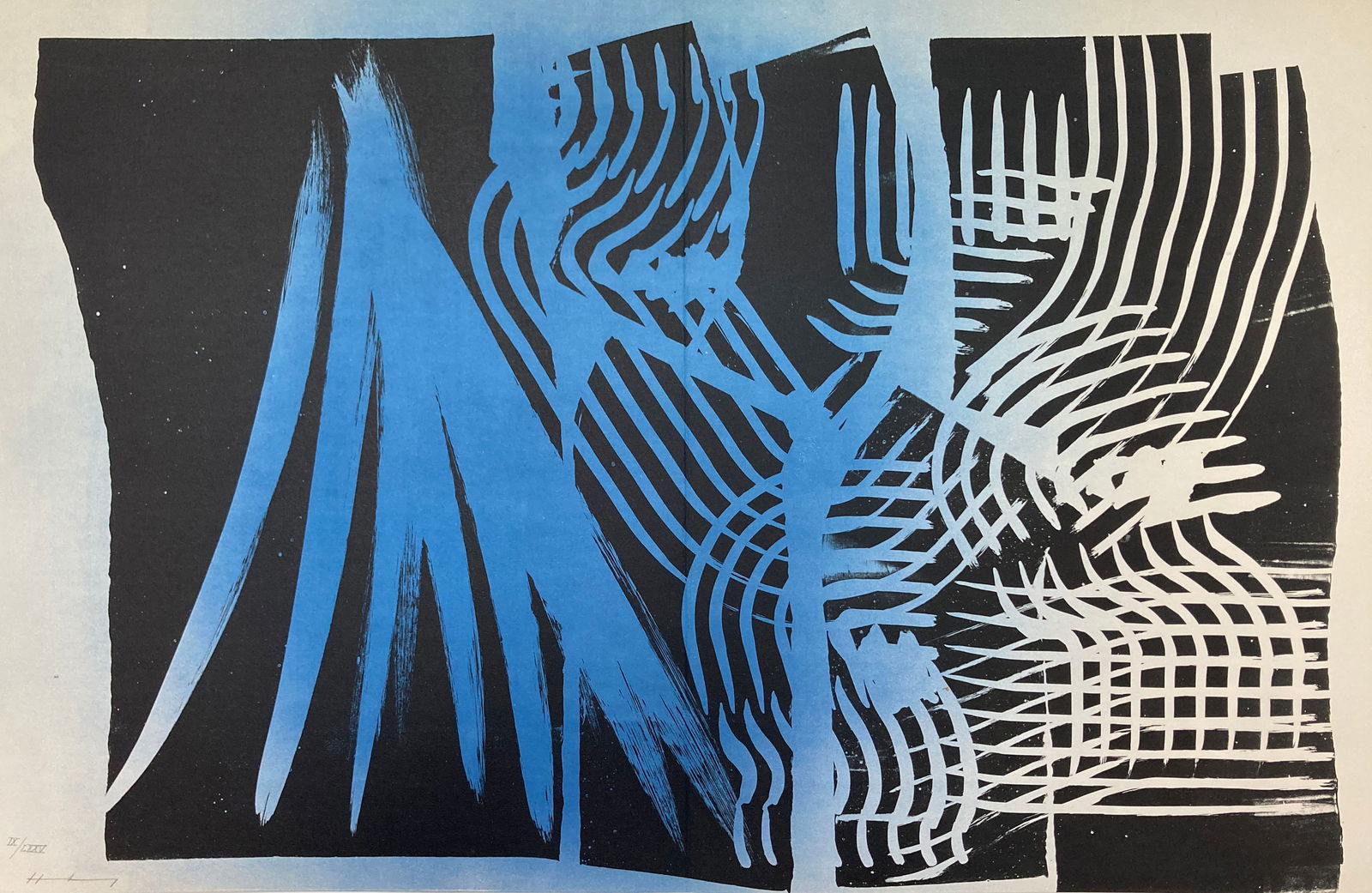 Hans Hartung - Lithograph XIV from Farandole: Artist: Hans Hartung Title: Lithograph XIV from Farandole Year: 1971 Dimensions: 20 x 30 in. Edition: Numbered from the Rare Limited Edition Publisher: Poligraf