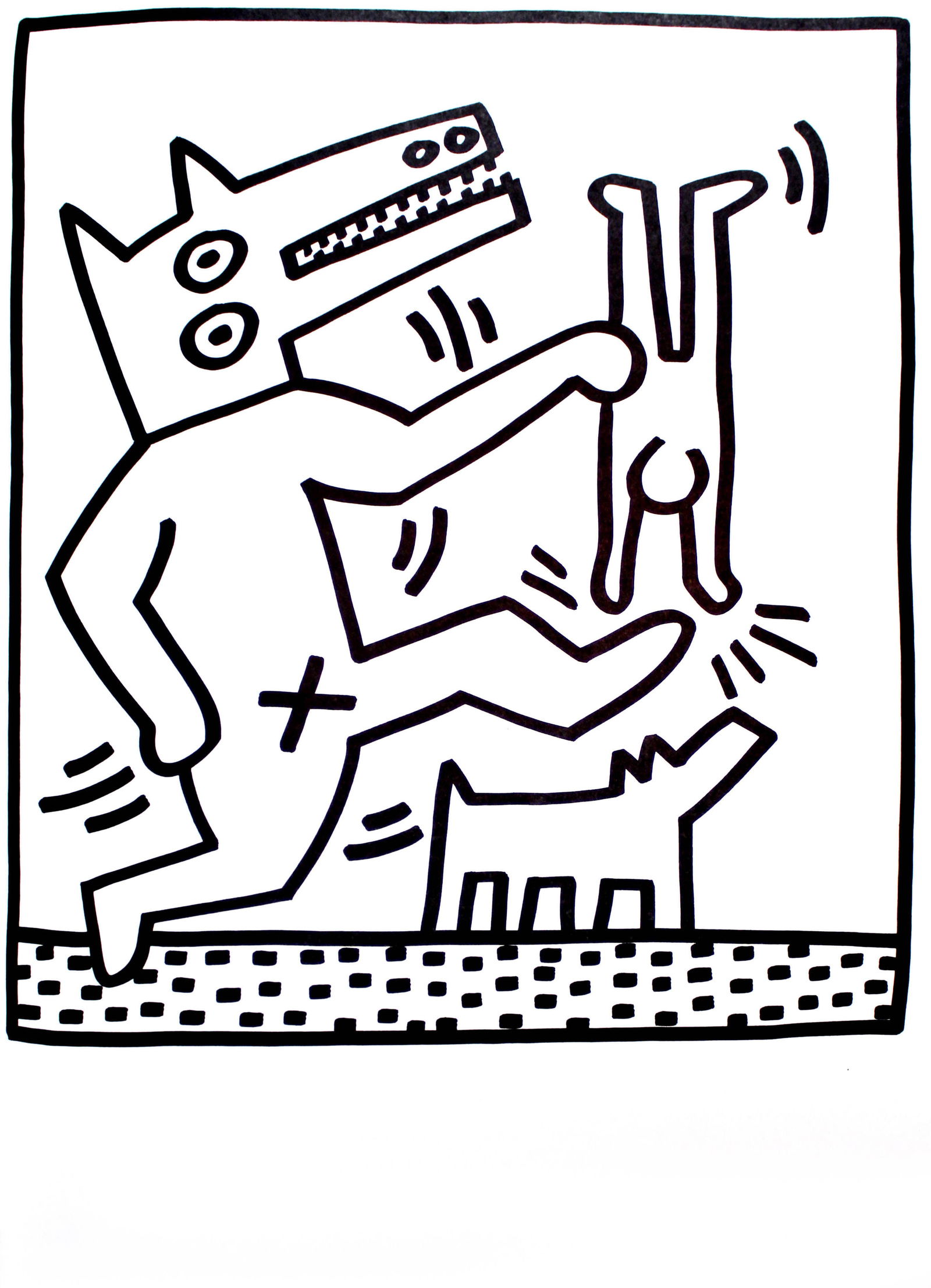 Keith Haring - Shakedown (from Lucio Amelio Suite): Artist: Keith Haring Title: Shakedown (from Lucio Amelio Suite) Year: 1983 Dimensions: 18.5in. by 13in. Edition: From the rare limited edition of 300 Publisher: