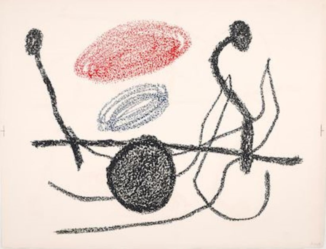 Joan Miro - Untitled V: Artist: Joan Miro Title: Untitled V Year: 1978 Dimensions: 20 5/8in. by 28in. Edition: From the rare limited edition of 75 Publisher: Maeght Mourlot