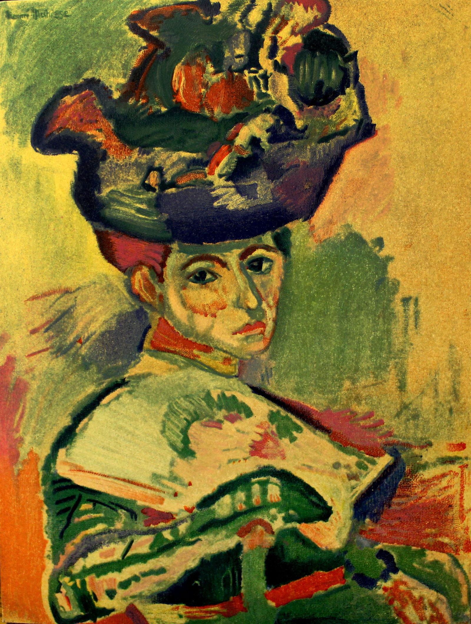 Henri Matisse (After) - Woman with a Hat: Artist: Henri Matisse (After) Title: Woman with a Hat Year: 1954 Dimensions: 7 1/2`in. by 9 7/16in. Edition: From the rare limited edition Suite: Portraits