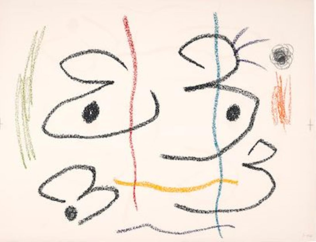 Joan Miro - Untitled II: Artist: Joan Miro Title: Untitled II Year: 1978 Dimensions: 20 5/8in. by 28in. Edition: From the rare limited edition of 75 Publisher: Maeght Mourlot