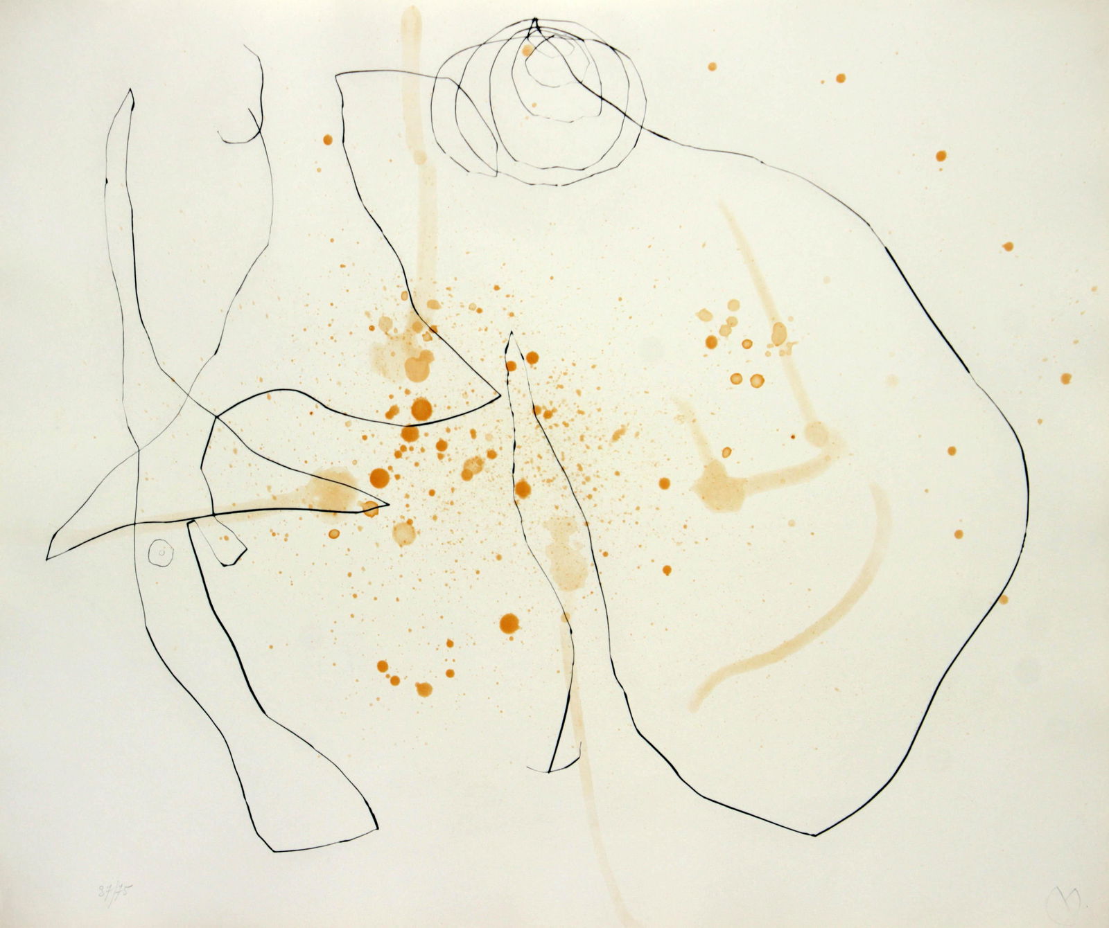 Joan Miro - Untitled III from "Flux de l'Aimant": Artist: Joan MiroTitle: Untitled III from "Flux de l'Aimant"Year: 1964Dimensions: 19in. by 23in.Edition: 37 form the limited edition of 75Publisher: Atelier Maeght LevalloisSuite: Flux de