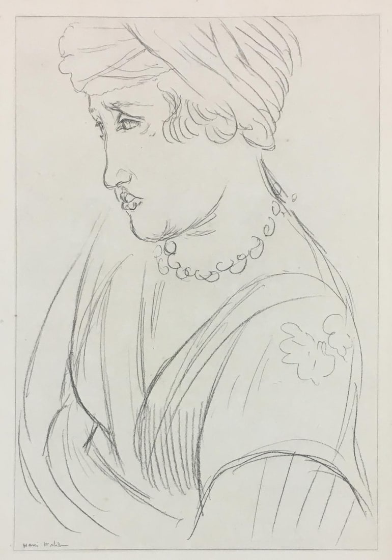 Henri Matisse (After) - Untitled from "Cinquante Dessins": Artist: Henri Matisse (After)Title: Untitled from "Cinquante Dessins"Year: 1920Dimensions: 11in. by 8.5in.Edition: From the rare limited edition of 1000Publisher: Victor Jacquemin; ParisSuite: