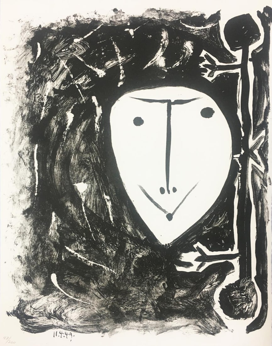 Pablo Picasso - Untitled IV from Elegie D Ihpetonga: Artist: Pablo Picasso Title: Untitled IV from Elegie D Ihpetonga Year: 1949 Dimensions: 12 3/4in. by 9 7/8in. Edition: Numbered from the Rare Limited Edition Publis