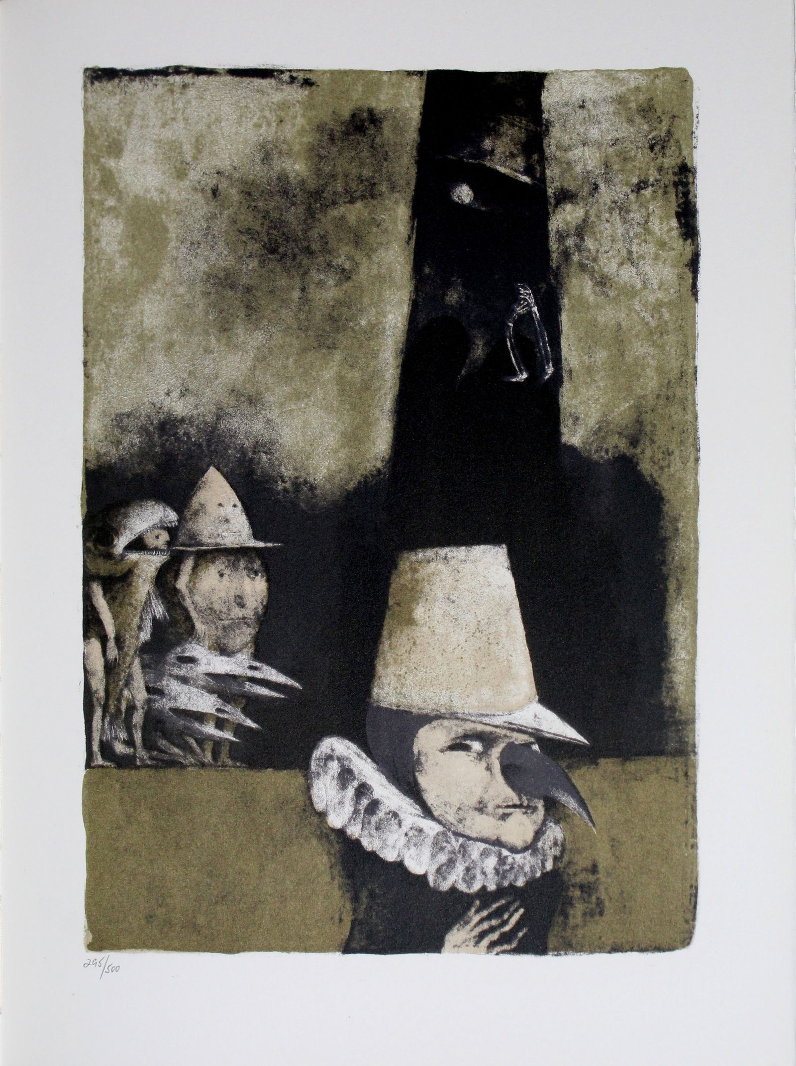 Federico Castellion - Untitled from "" The Mask of the Red Death"": Artist: Federico CastellionTitle: Untitled from "" The Mask of the Red Death""Year: 1969Dimensions: 14 1/2 x 11 in.Edition: From the rare limited edition of 295Publisher: Aquarius Press,