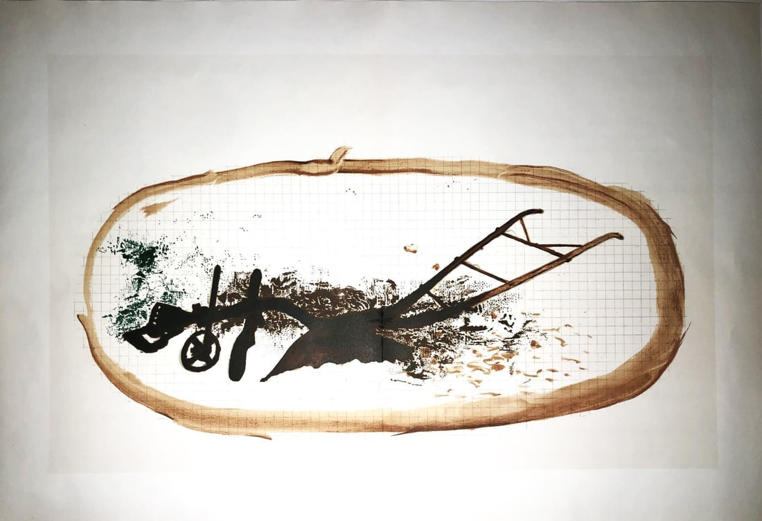 Georges Braque - La Charrue: Artist: Georges BraqueTitle: La CharrueYear: 1960Dimensions: 15in. by 11in.Edition: From rare edition ofSuite: Derriere le MiroirMedium: Offset LithographCondition: ExcellentComes with Letter of