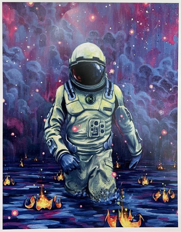 Swartz Brothers - Smoke on the Water: Artist: Swartz Brothers Title: Smoke on the Water Dimensions: 12in. by 15in. Edition: From the rare limited edition Medium: Photo giclee on cover stock Condition:</