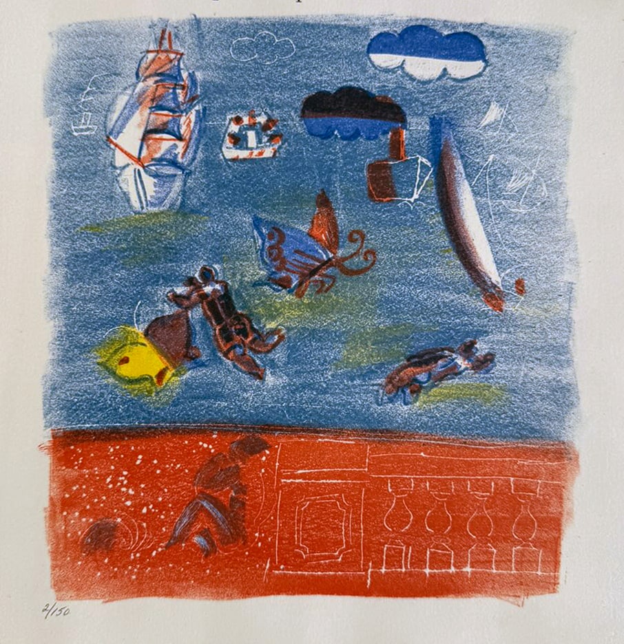 Raoul Dufy - Untitled Lithograph from ""Eloge De Raoul Dufy"" (1 of 2)