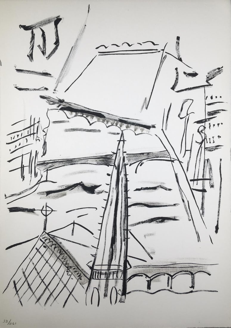 Fernand Leger - Notre-Dame: Artist: Fernand Leger Title: Notre-Dame Year: 1960 Dimensions: 10 1/2in. by 15in. Edition: Limited Edition of 250 (numbered 12 to 261) Publisher: Francais Reun