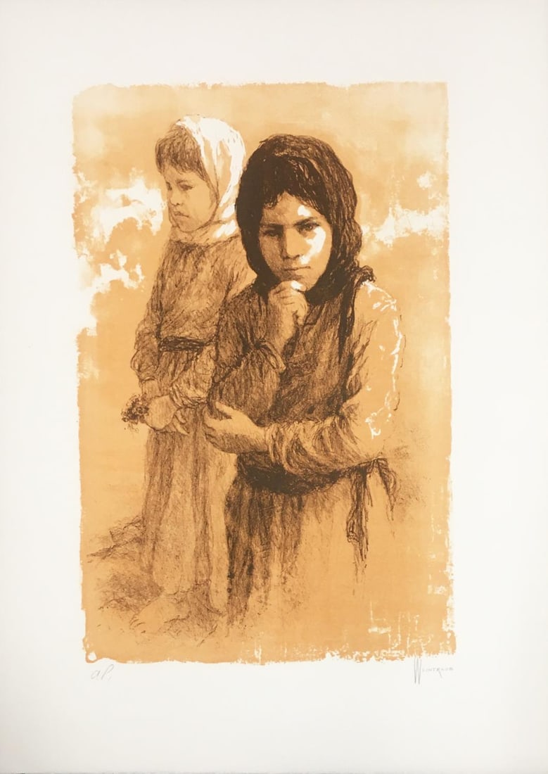William Weintraub - Two Sisters (Sepia) (1 of 1)