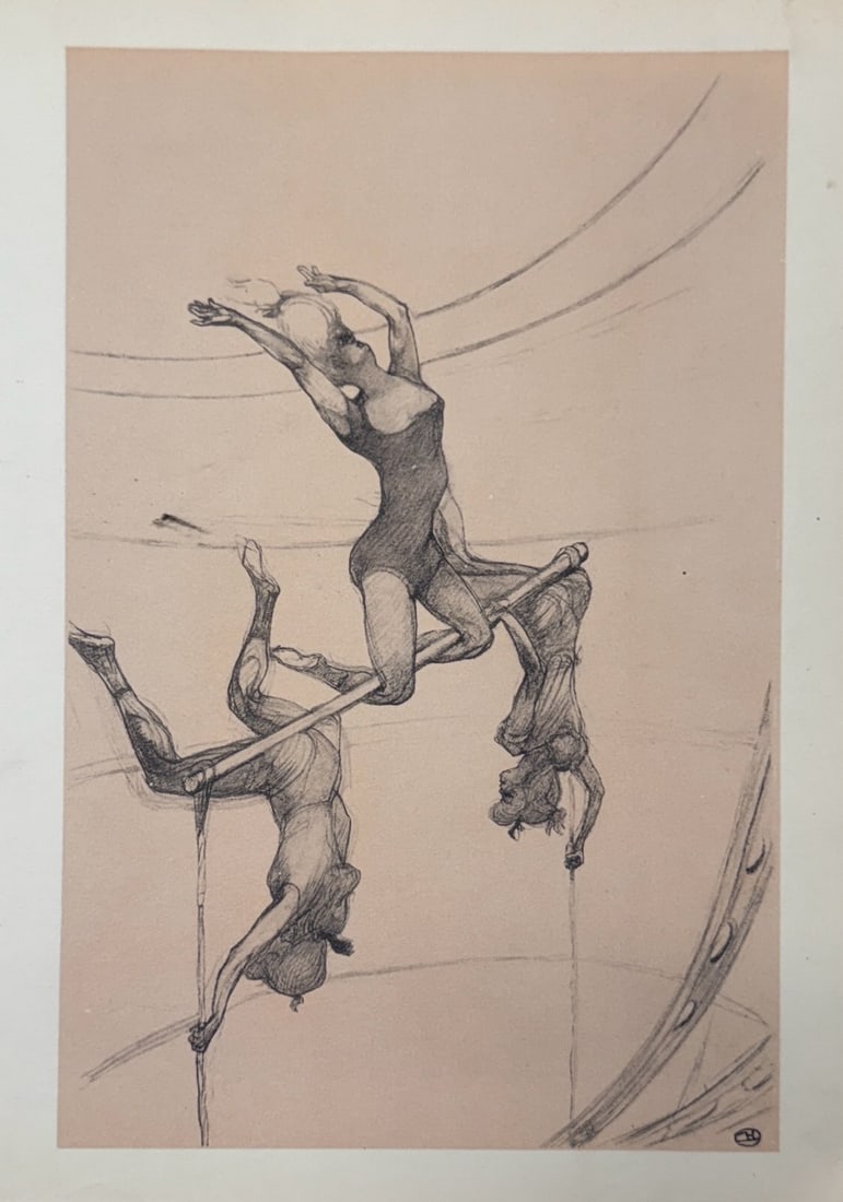Henri de Toulouse-Lautrec (After) - Untitled Lithograph from ""The Circus"": Artist: Henri de Toulouse-Lautrec (After) Title: Untitled Lithograph from ""The Circus"" Year: 1952 Dimensions: 8 1/2 x 12 in. Edition: From the Edition of 1500 Publishe